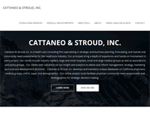 Tablet Screenshot of cattaneostroud.com